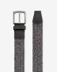 TravisMathew | Pueblo 2.0 Stretch Woven Belt - Heather Grey Pinstripe