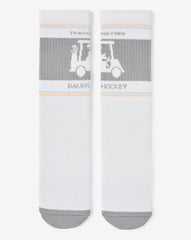 TravisMathew | No Goalie Crew Sock - White