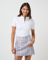 TravisMathew | Sunfire Zip Polo - White