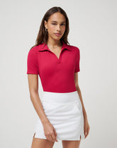 TravisMathew | Moveknit Vneck Polo - Persian Red