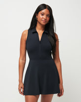 TravisMathew | Moveknit Sleeveless Polo Dress - Black