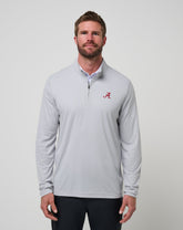 TravisMathew | Alabama Time To Tailgate Quarter Zip - Heather Grey