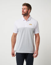 TravisMathew | LSU Drop Back Polo - White/Heather Grey