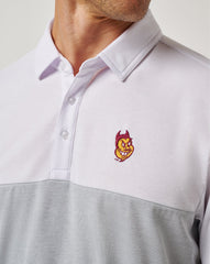 TravisMathew | ASU Drop Back Polo - White/Heather Grey