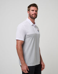 TravisMathew | Kansas Drop Back Polo - White/Heather Grey