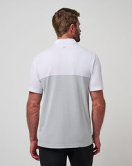 TravisMathew | Kansas Drop Back Polo - White/Heather Grey