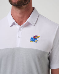 TravisMathew | Kansas Drop Back Polo - White/Heather Grey