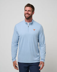 TravisMathew | UT Austin Time To Tailgate Quarter Zip - Heather Blue