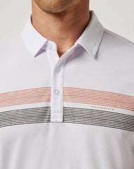 TravisMathew | UT Austin Top Recruit Polo - White/Orange
