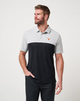 TravisMathew | UT Austin Drop Back Polo - Heather Grey/Black