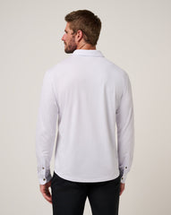 TravisMathew | The Zinna 2.0 Long Sleeve Polo - White