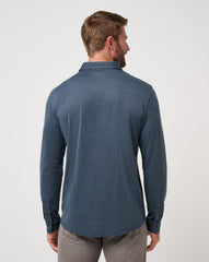 TravisMathew | Handsome Town Long Sleeve Polo - Navy