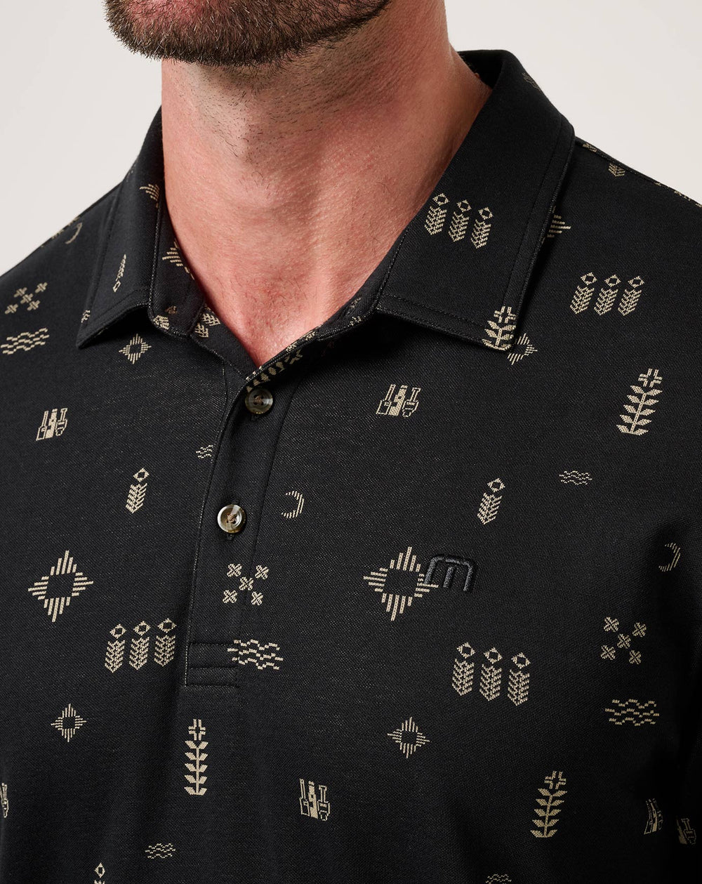 TravisMathew | Weather Patterns Polo - Black