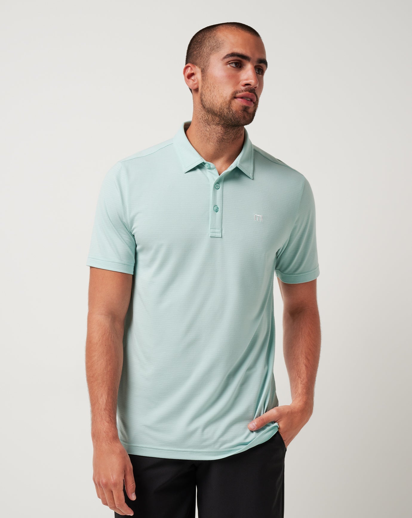 TravisMathew | The Heater Polo - Eggshell Blue