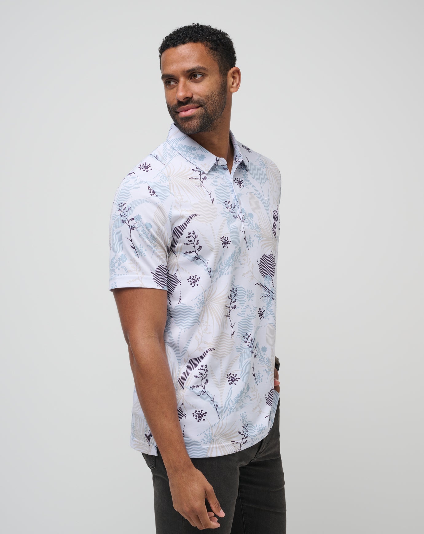 TravisMathew | Tropical Fusion Polo - White