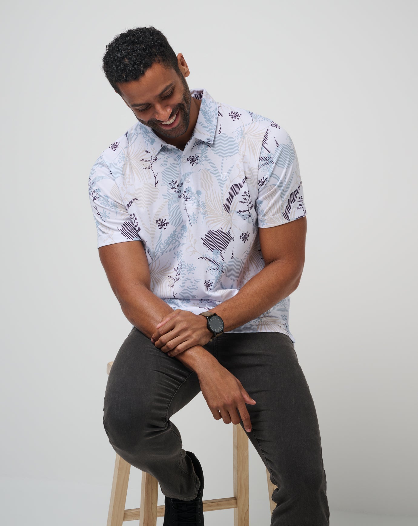 TravisMathew | Tropical Fusion Polo - White