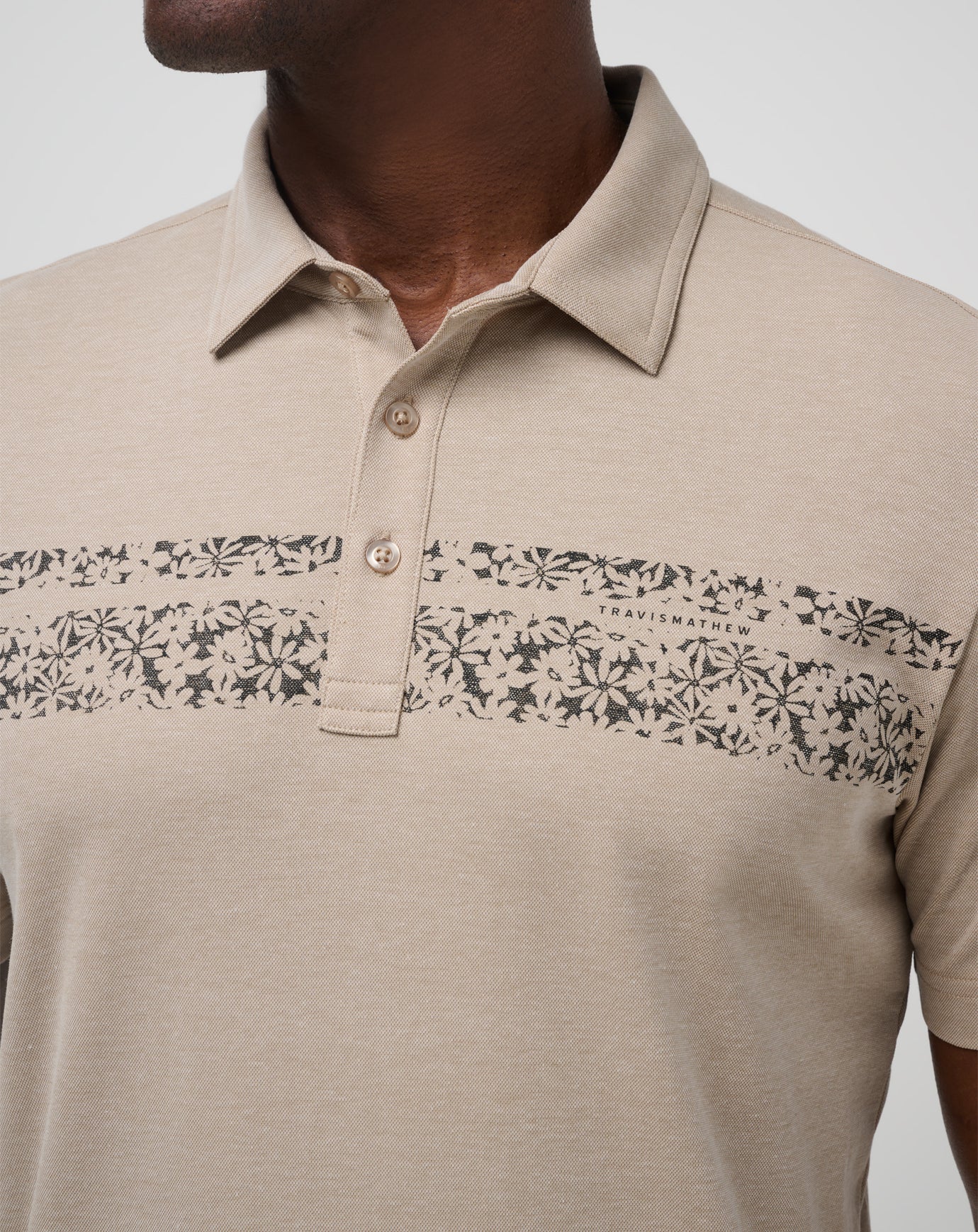 TravisMathew | Deserted Cove Polo - Oxford Tan