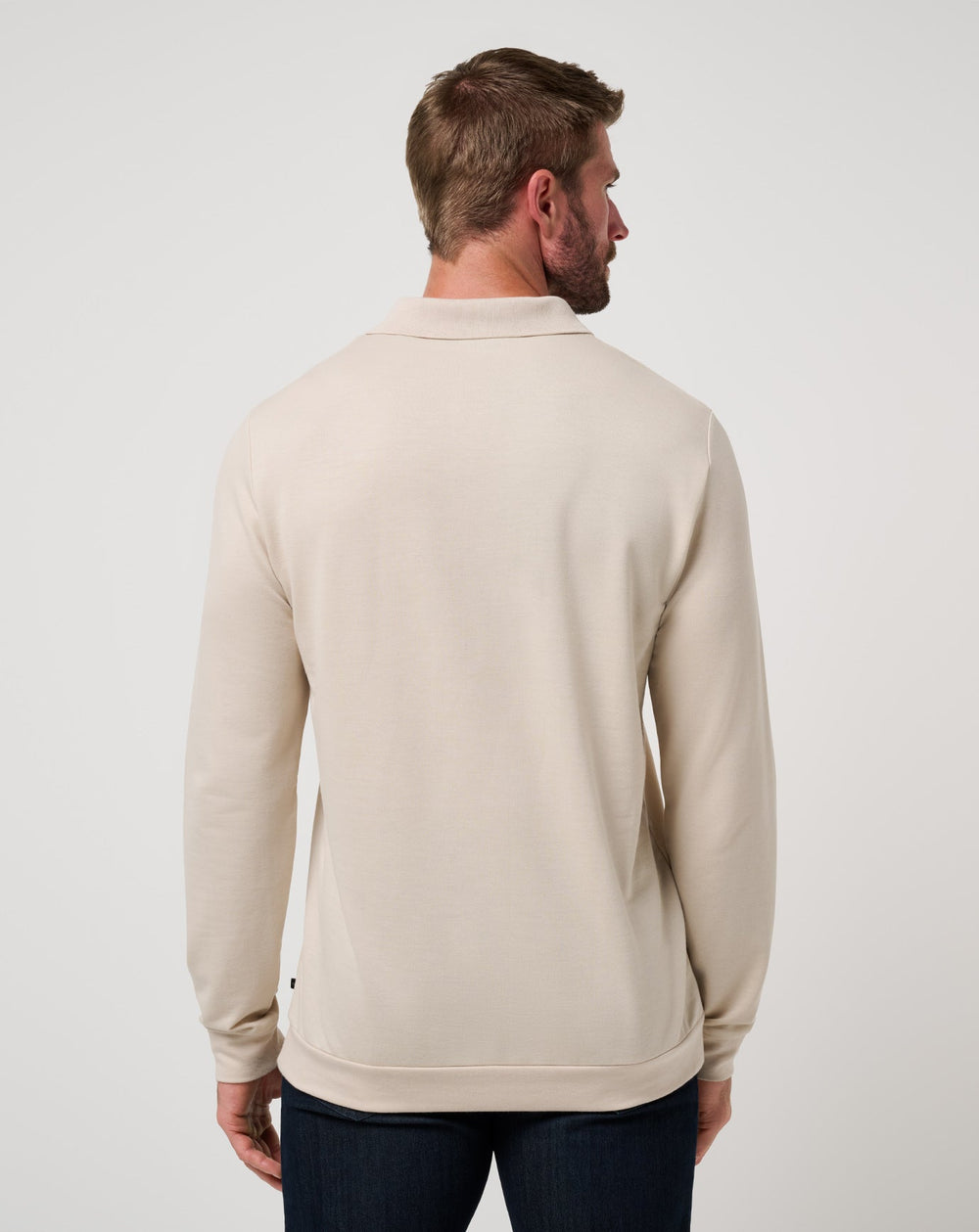 TravisMathew | December First Long Sleeve Polo - Italian Sand