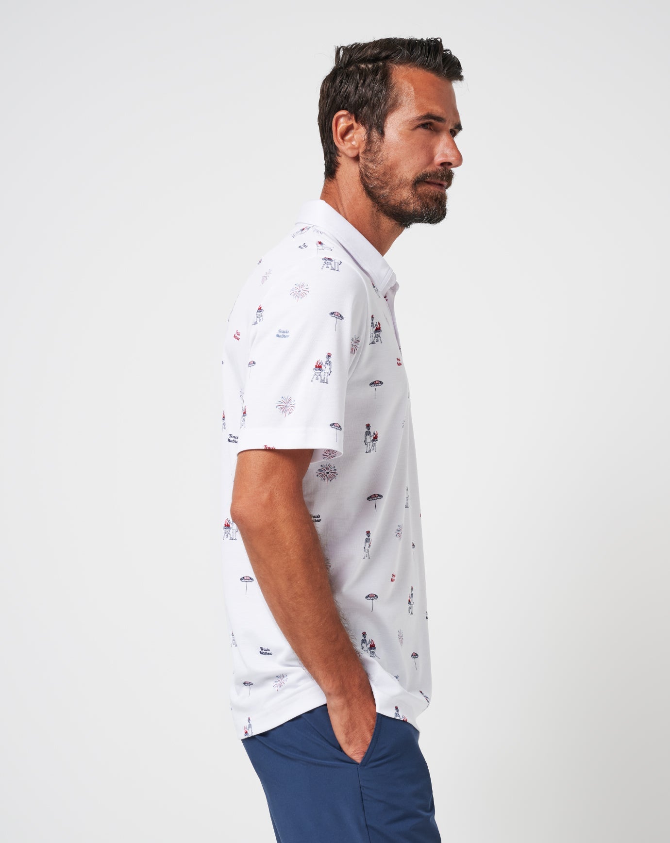 TravisMathew | Neighborhood Party Polo - White