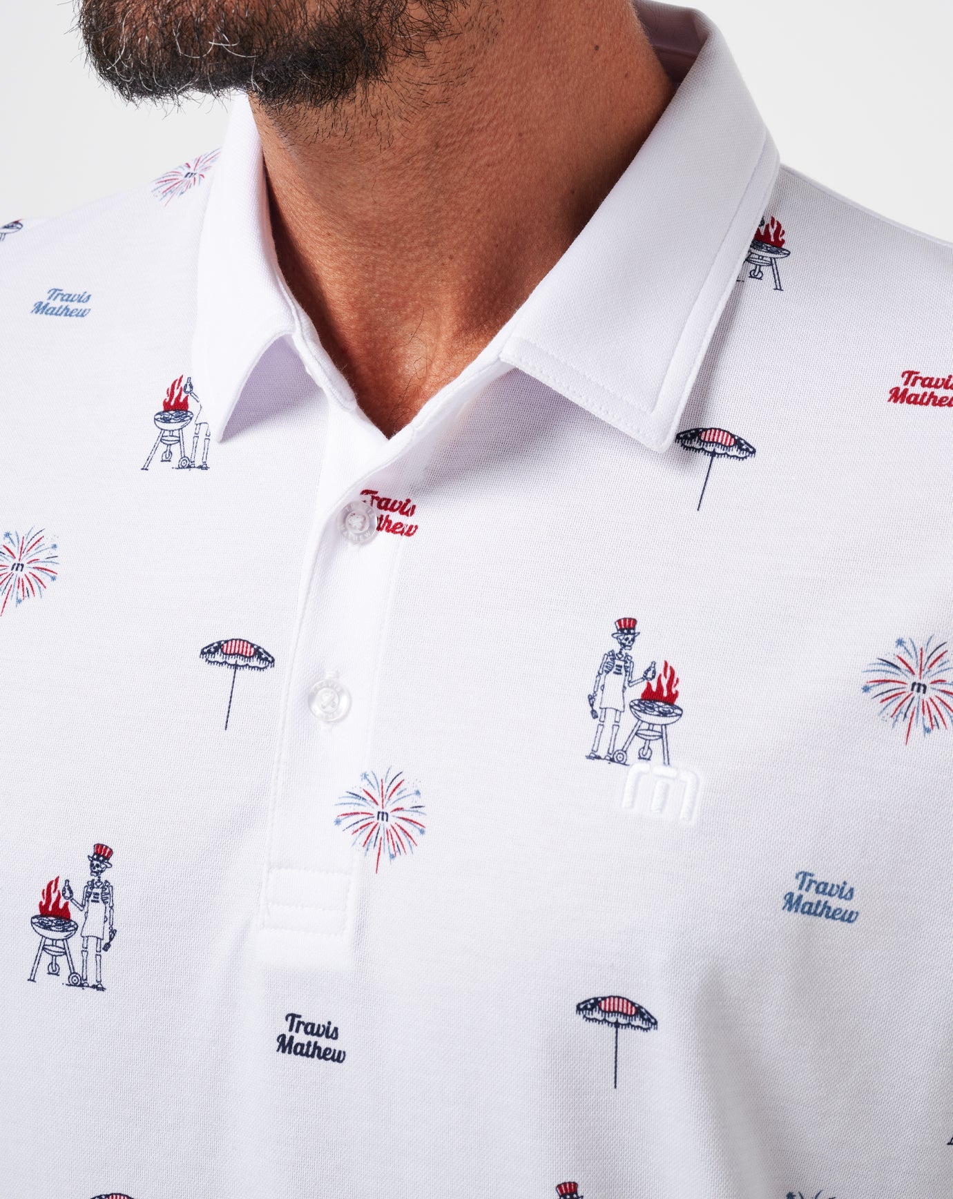 TravisMathew | Neighborhood Party Polo - White