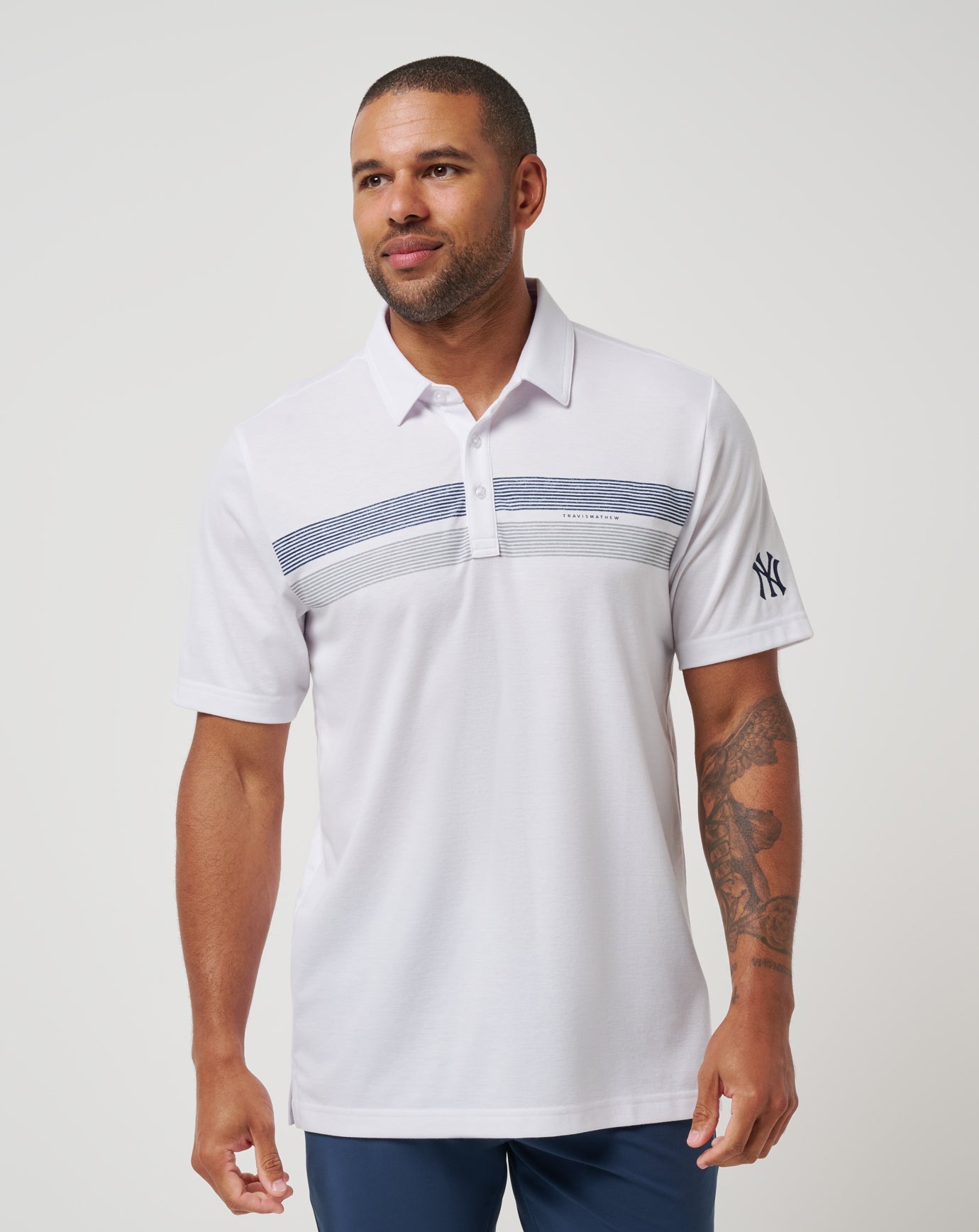 TravisMathew | New York Yankees Top Recruit Polo - White