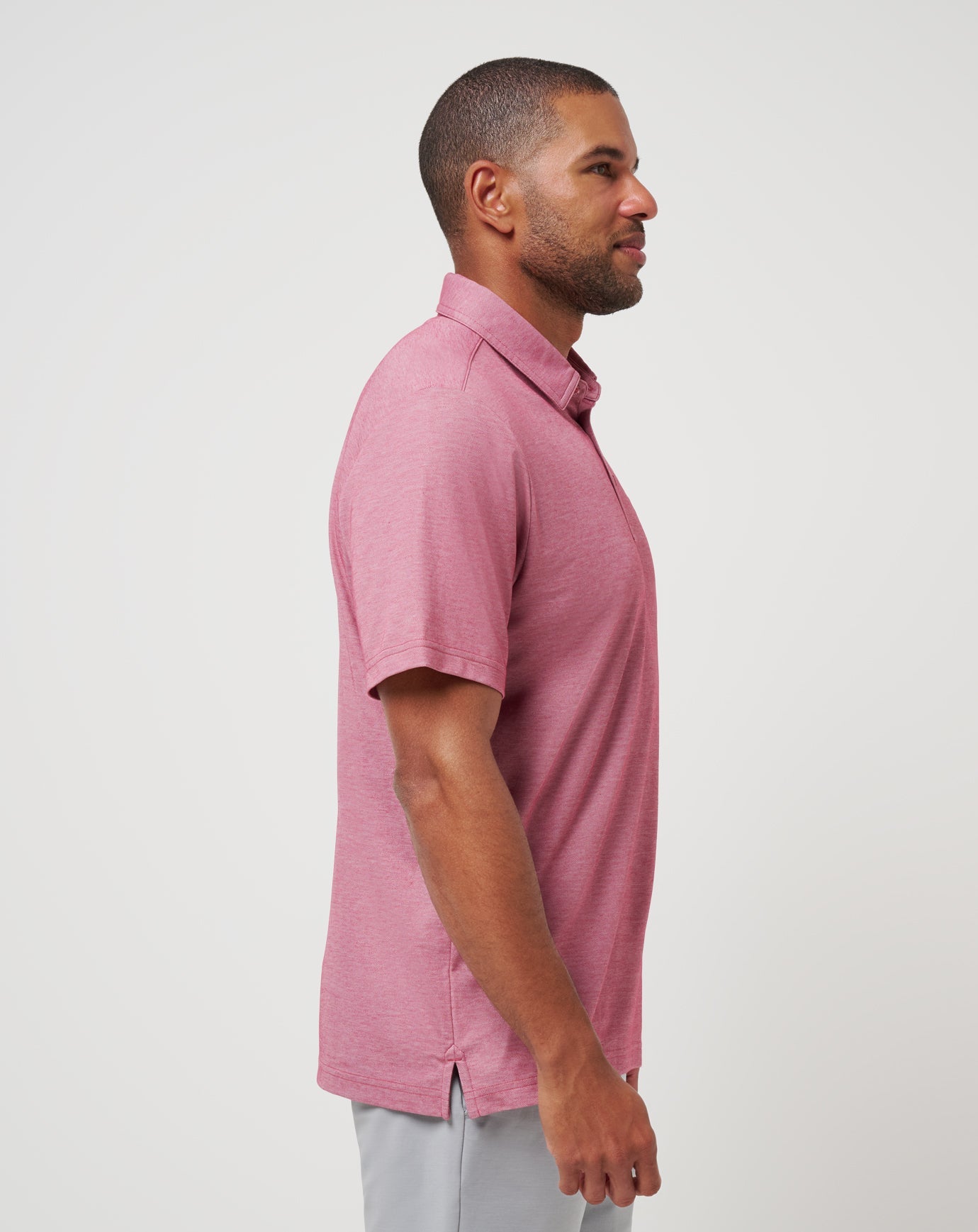 TravisMathew | St Louis Cardinals Playoff Pitch Polo - Heather Red