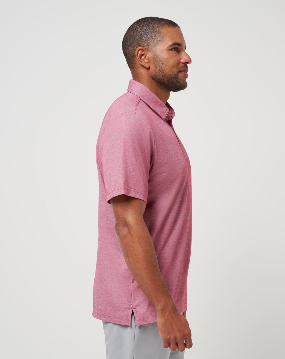 TravisMathew | St Louis Cardinals Playoff Pitch Polo - Heather Red