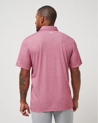 TravisMathew | St Louis Cardinals Playoff Pitch Polo - Heather Red