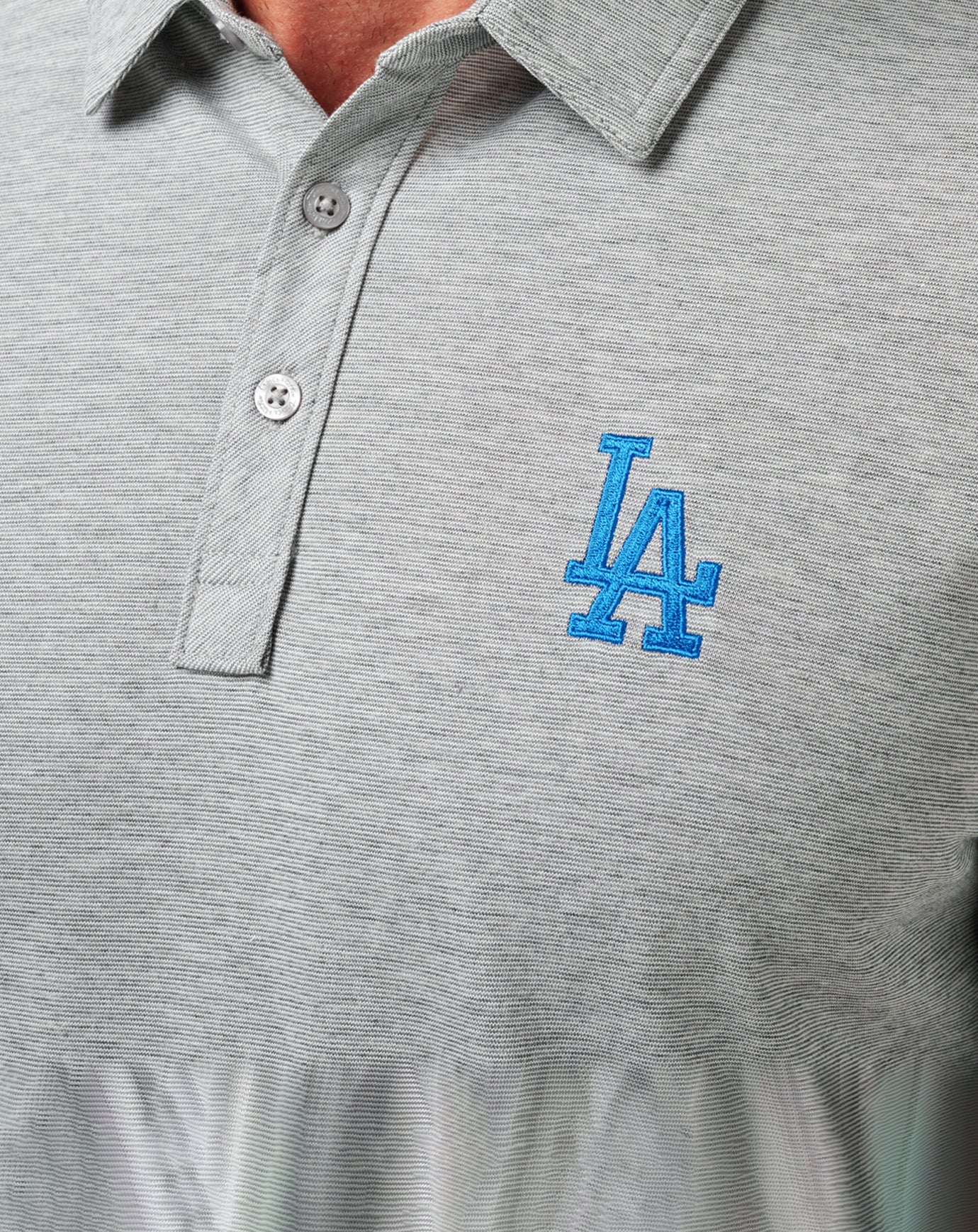 TravisMathew | Los Angeles Dodgers The Zinna Polo - Heather Grey