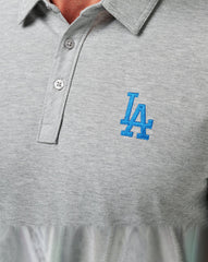 TravisMathew | Los Angeles Dodgers The Zinna Polo - Heather Grey