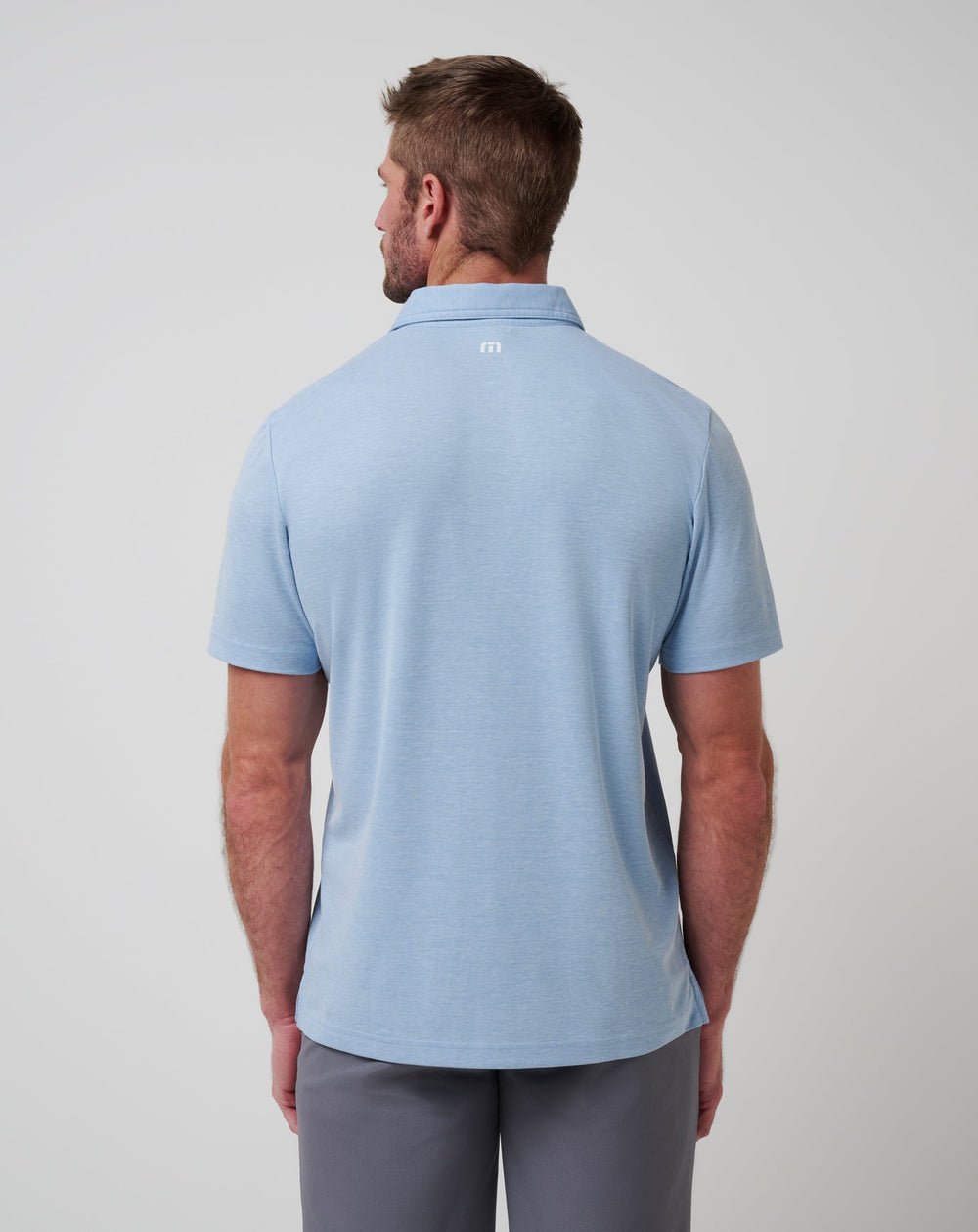 TravisMathew | Chicago Cubs Playoff Pitch Polo - Heather Blue