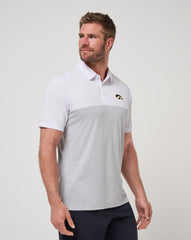 TravisMathew | Iowa Drop Back Polo - White/Heather Grey