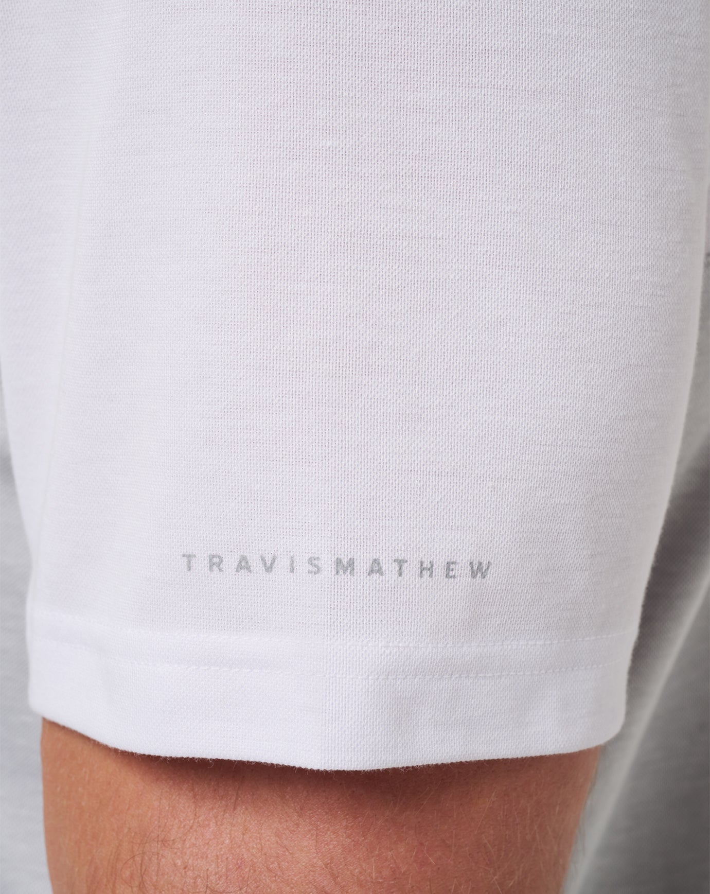 TravisMathew | Iowa Drop Back Polo - White/Heather Grey