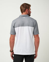 TravisMathew | Los Angeles Dodgers The Rudds 2.0 Polo - Heather Quiet Shade/White