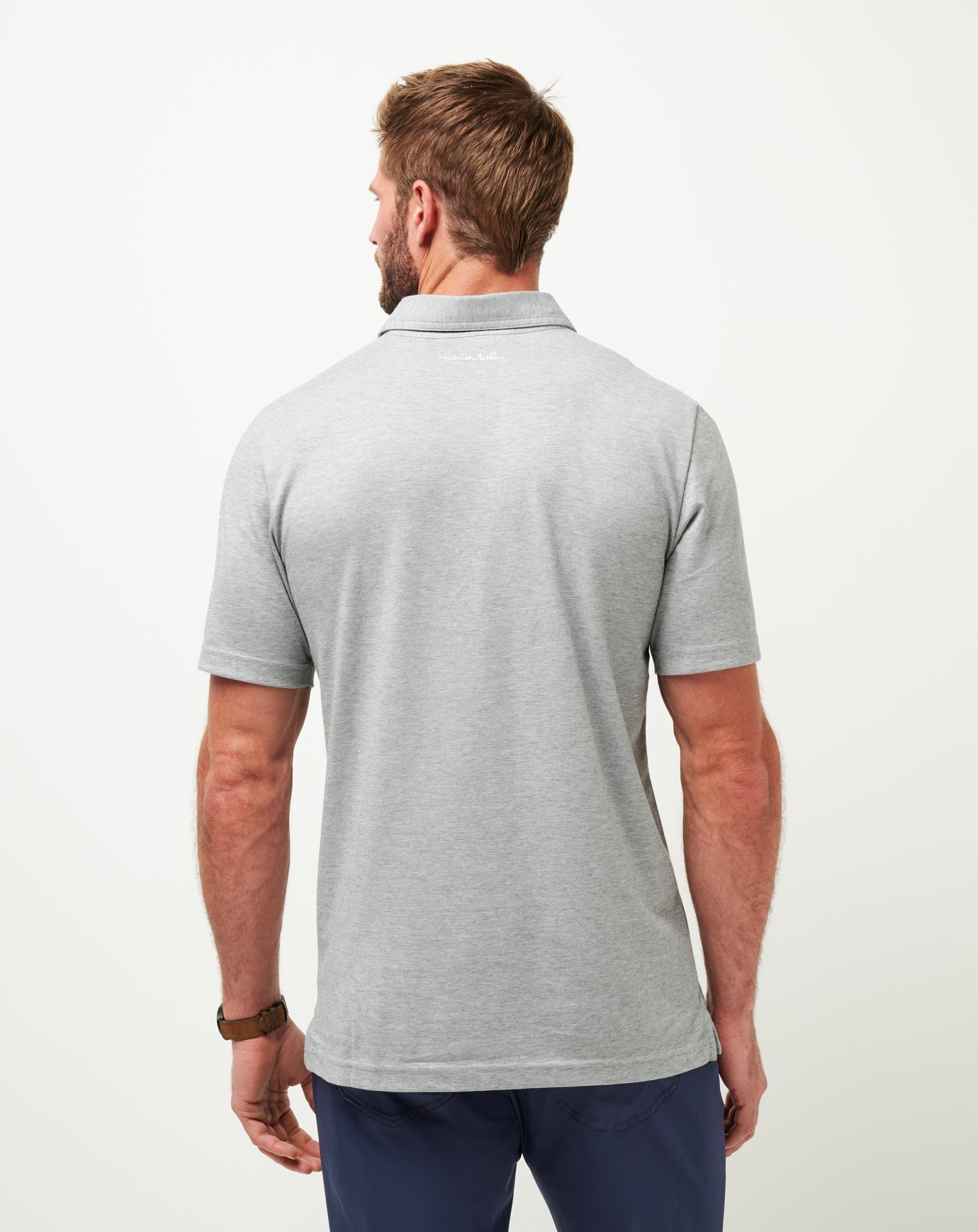 TravisMathew | Chicago Cubs The Zinna Polo - Heather Grey