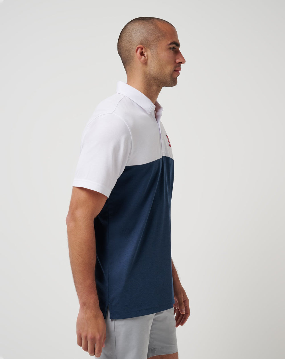 TravisMathew | Boston Red Sox Home Run Leader Polo - White/Navy