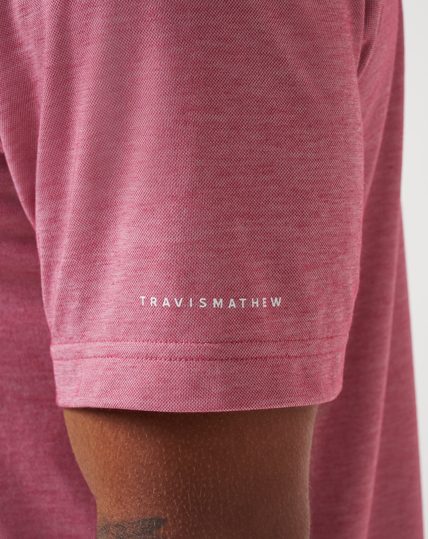 TravisMathew | Los Angeles Angels Playoff Pitch Polo - Heather Red