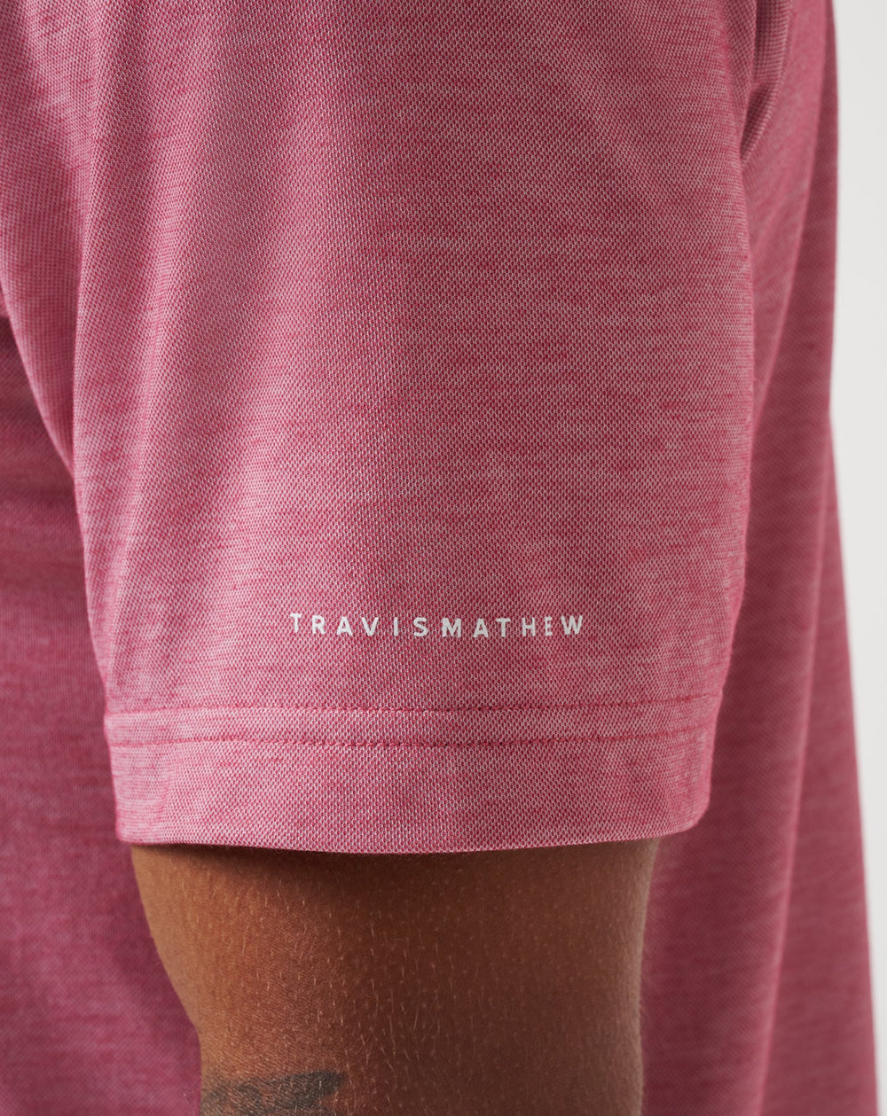 TravisMathew | Los Angeles Angels Playoff Pitch Polo - Heather Red