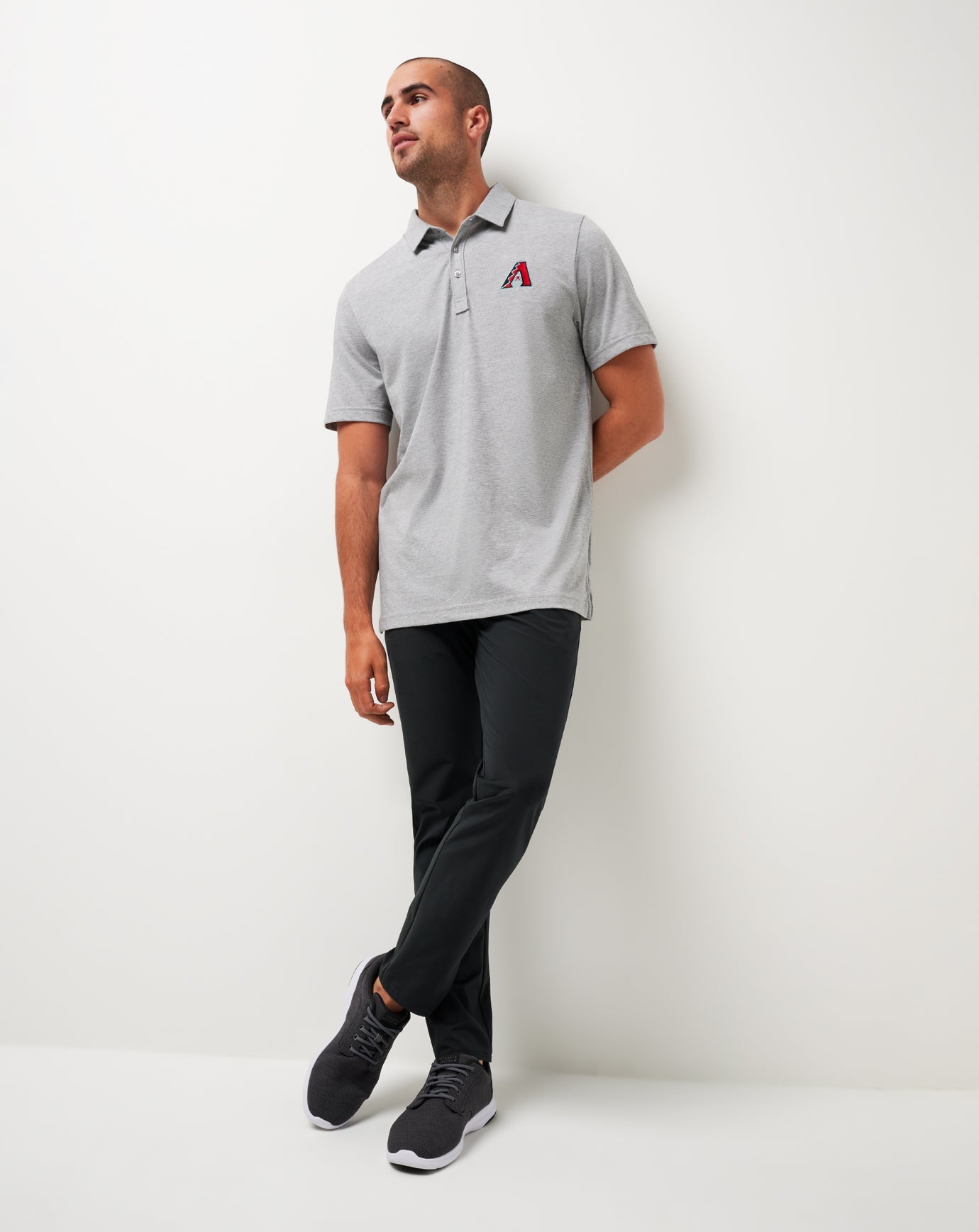 TravisMathew | Arizona Diamondbacks The Zinna Polo - Heather Grey