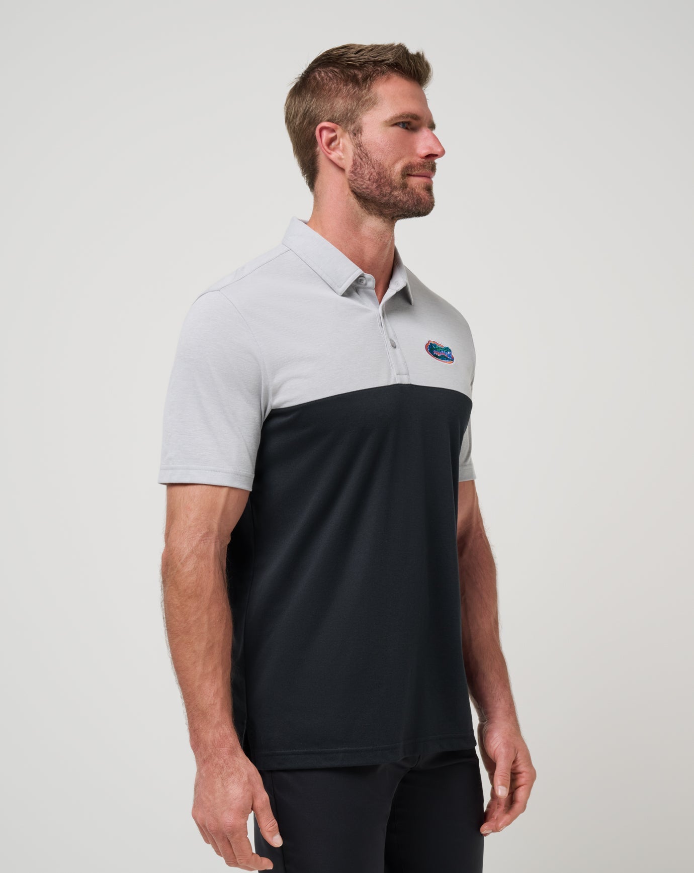 TravisMathew | Florida Drop Back Polo - Heather Grey/Black