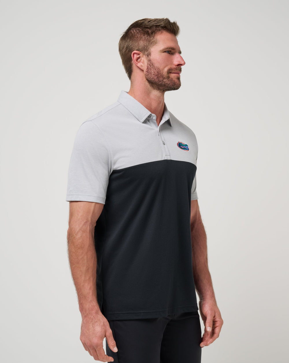 TravisMathew | Florida Drop Back Polo - Heather Grey/Black