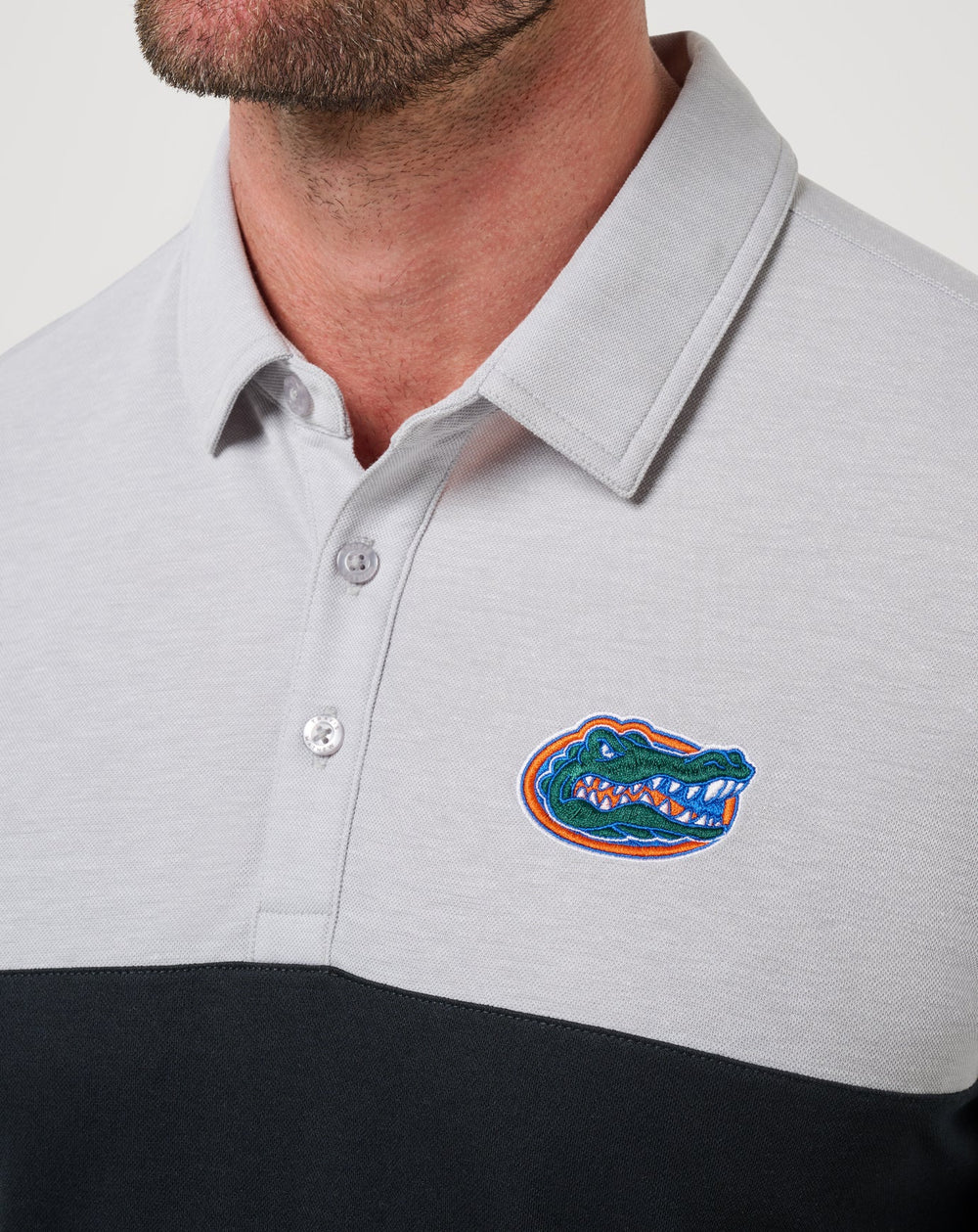 TravisMathew | Florida Drop Back Polo - Heather Grey/Black