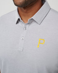 TravisMathew | Pittsburgh Pirates Playoff Pitch Polo - Heather Grey