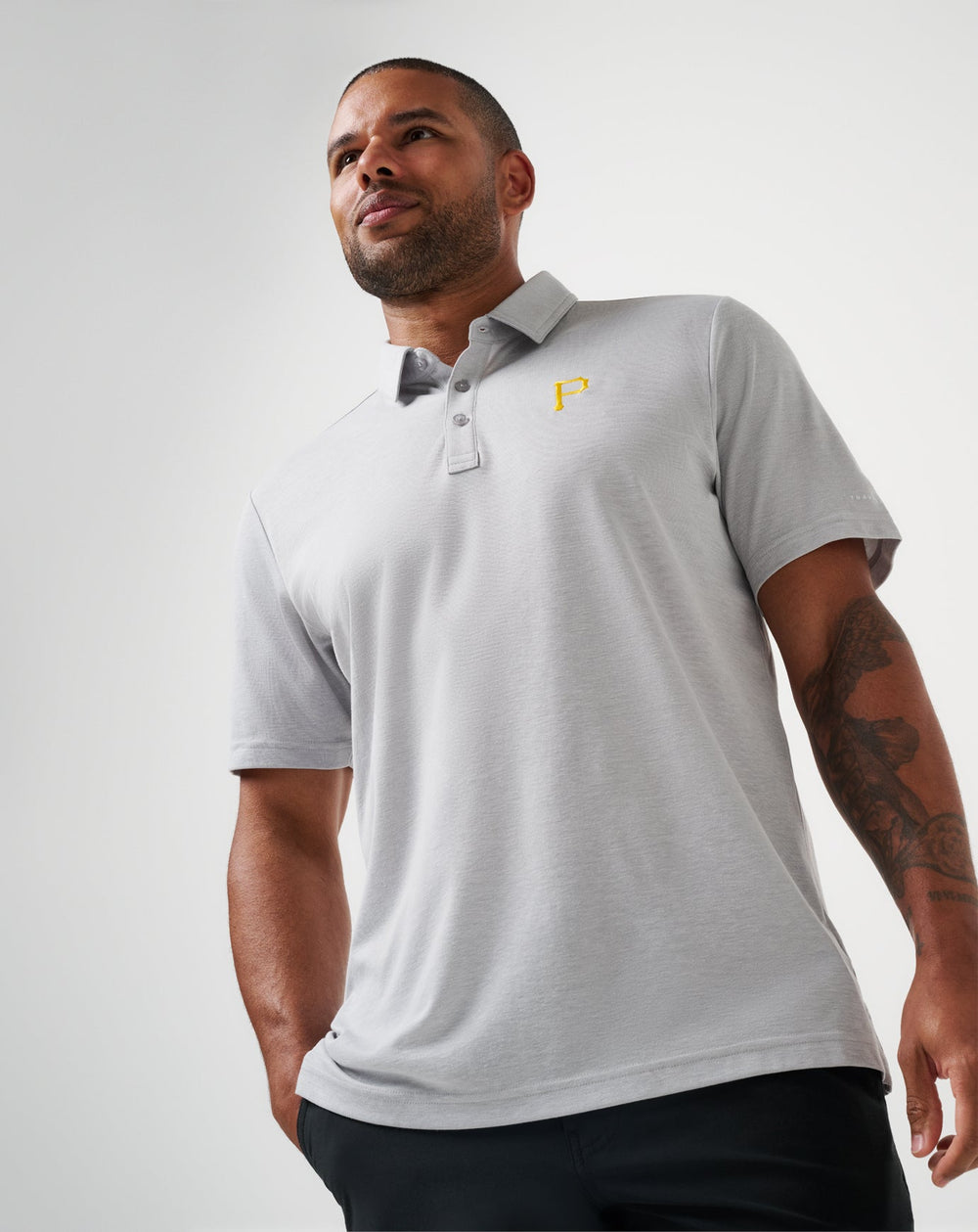 TravisMathew | Pittsburgh Pirates Playoff Pitch Polo - Heather Grey