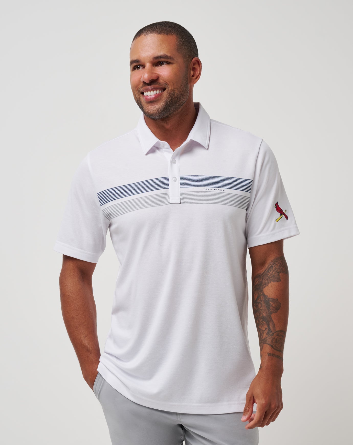 TravisMathew | St Louis Cardinals Top Recruit Polo - White
