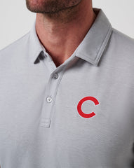 TravisMathew | Chicago Cubs Playoff Pitch Polo - Heather Grey