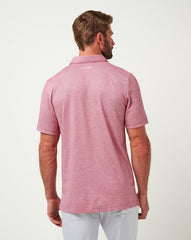 TravisMathew | Texas Rangers The Zinna Polo - Heather Cardinal