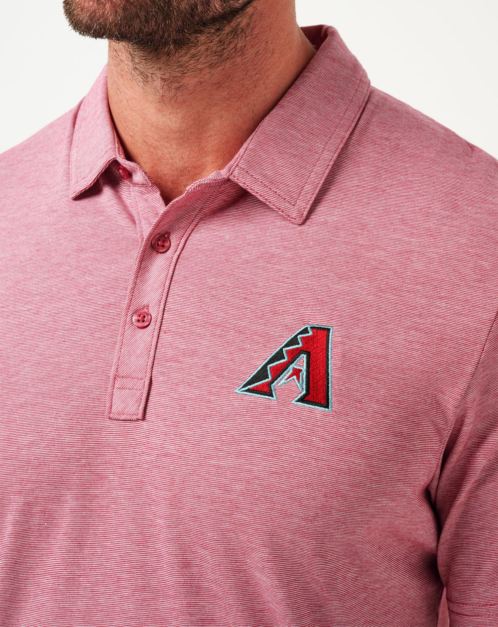TravisMathew | Arizona Diamondbacks The Zinna Polo - Heather Cardinal