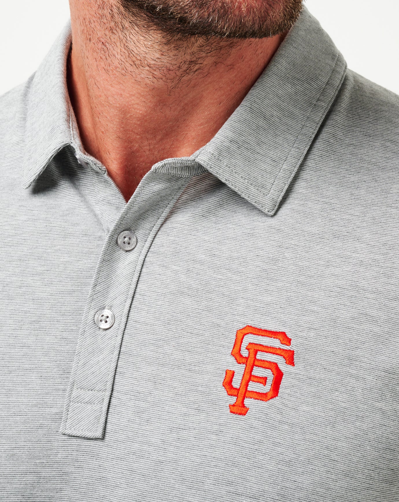 TravisMathew | San Francisco Giants The Zinna Polo - Heather Grey