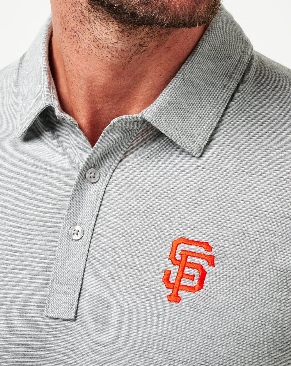 TravisMathew | San Francisco Giants The Zinna Polo - Heather Grey